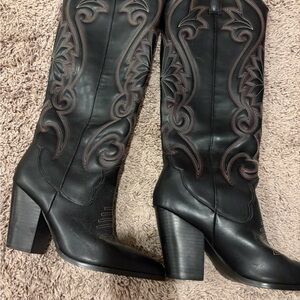 Steve Madden Cowgirl Western Leather Boots